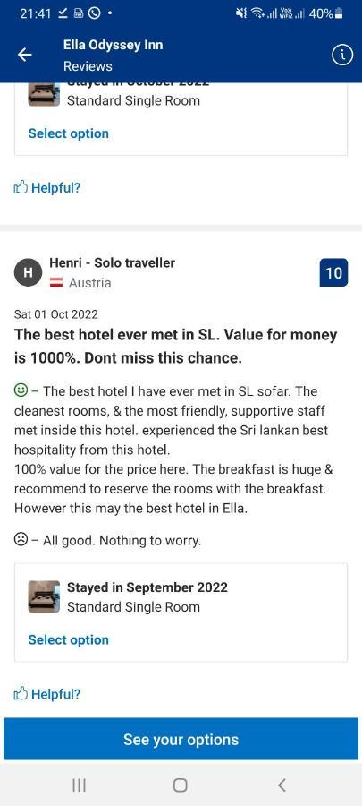 Homestay Odyssey Ella